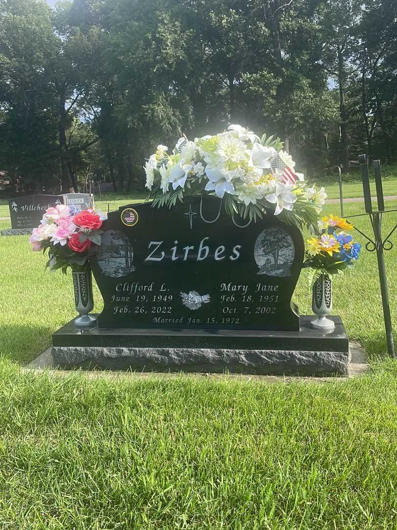 Clifford Leo Zirbes's grave. Photo 2