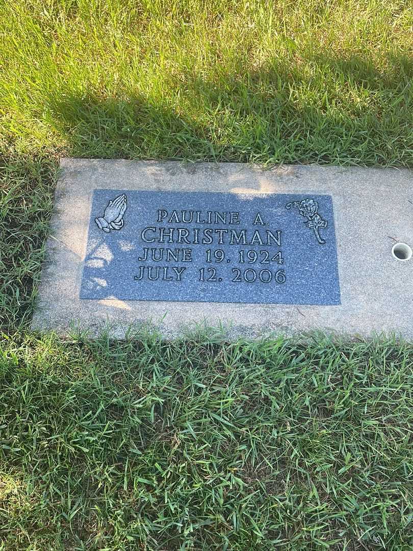 Pauline A. Christman's grave. Photo 2