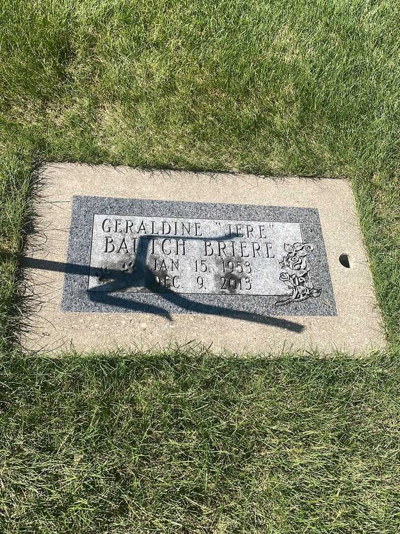 Geraldine "Jere" Bautch Briere's grave. Photo 2