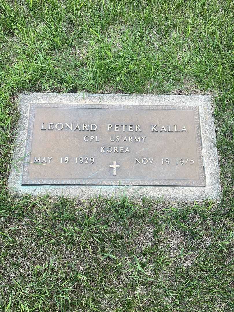 Leonard Peter Kalla's grave. Photo 2