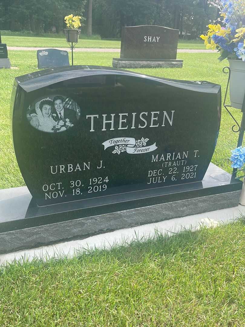 Urban J. Theisen's grave. Photo 2