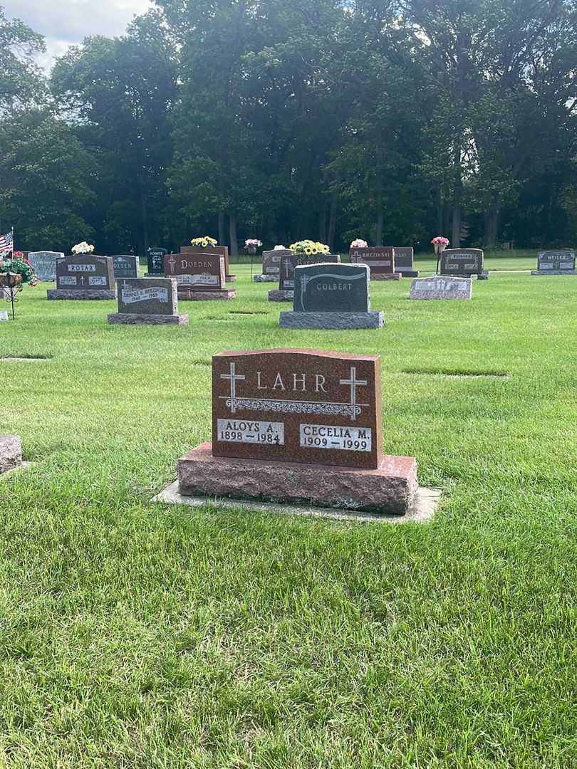 Cecilia M. Lahr's grave. Photo 1