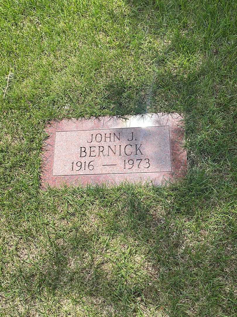 John J. Bernick's grave. Photo 2