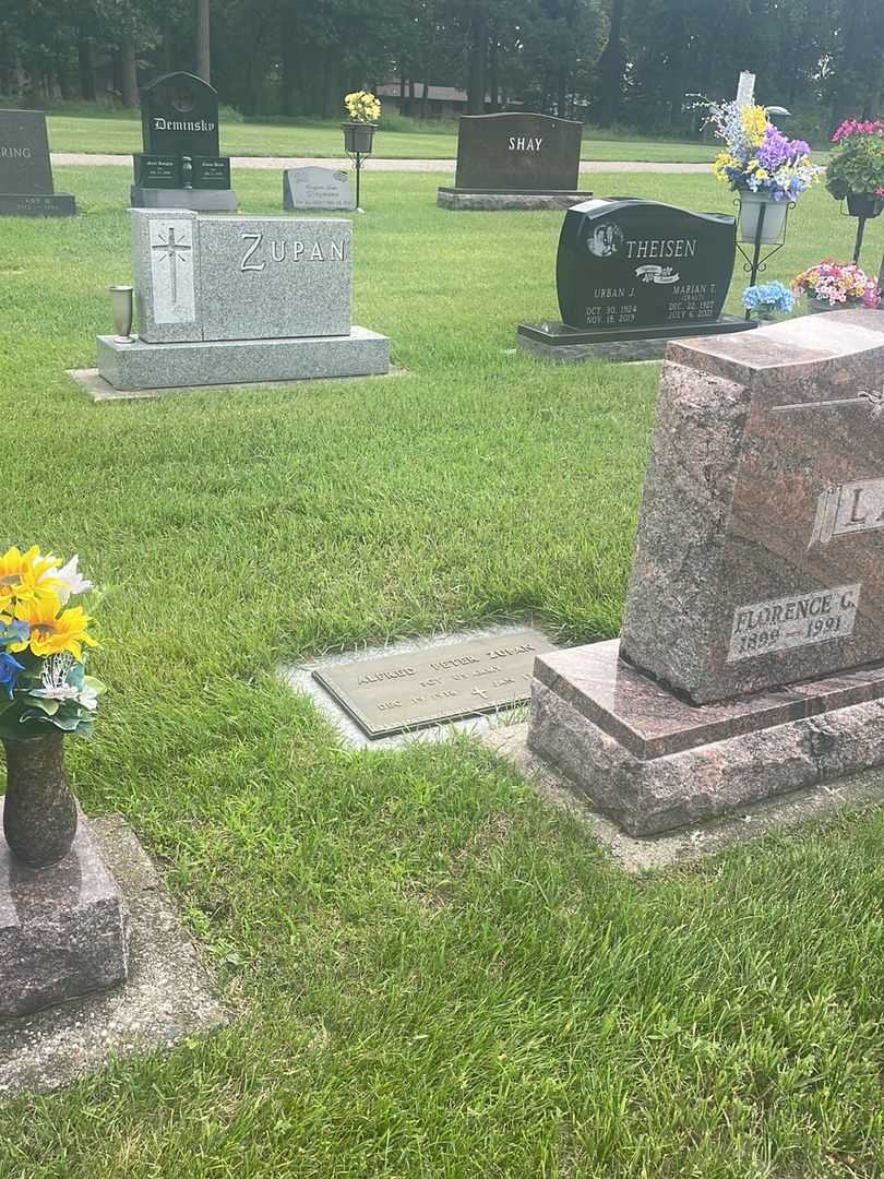 Alfred Peter Zupan's grave. Photo 2