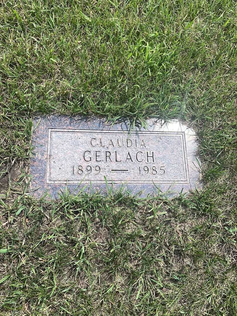 Claudia Gerlach's grave. Photo 2