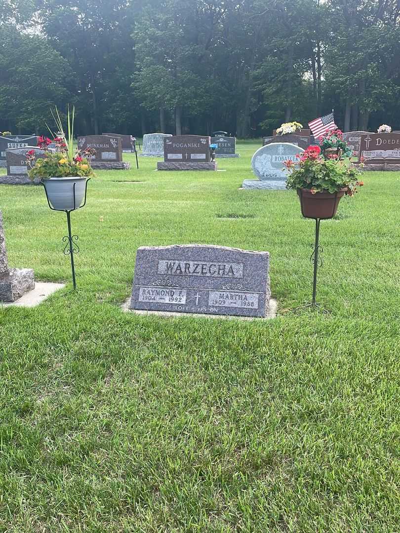 Raymond F. Warzecha's grave. Photo 1