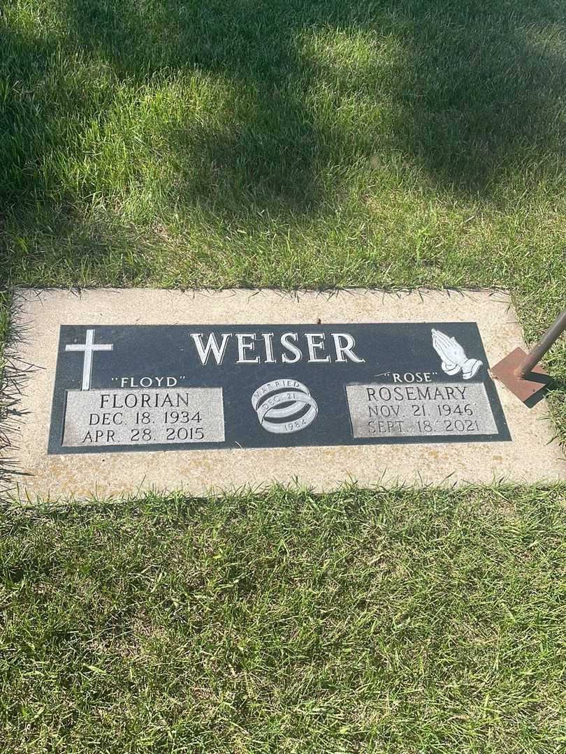 Florian "Floyd" Weiser's grave. Photo 2