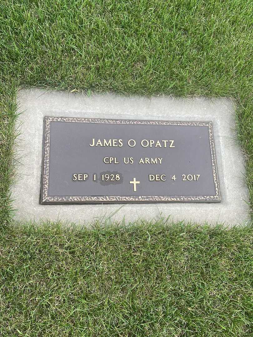 James O. "Jim" Opatz's grave. Photo 3
