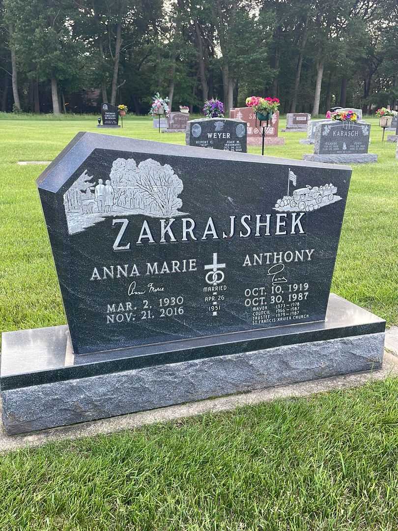 Anthony "Tony" Zakrajshek's grave. Photo 2