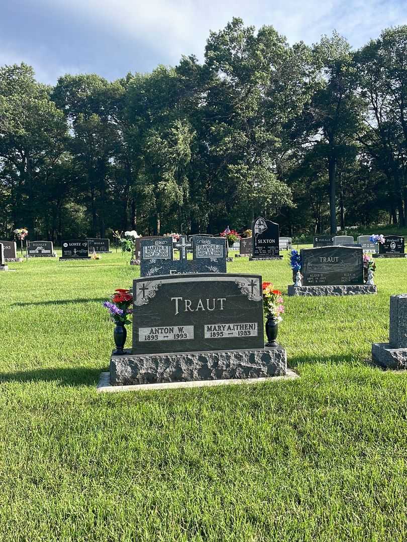 Mary A. Then Traut's grave. Photo 1
