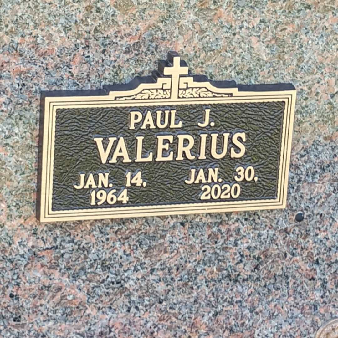 Paul J. Valerius's grave