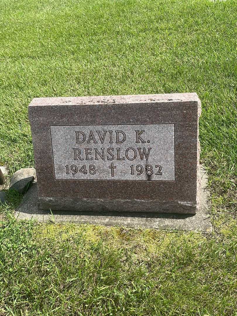 David K. Renslow's grave. Photo 2