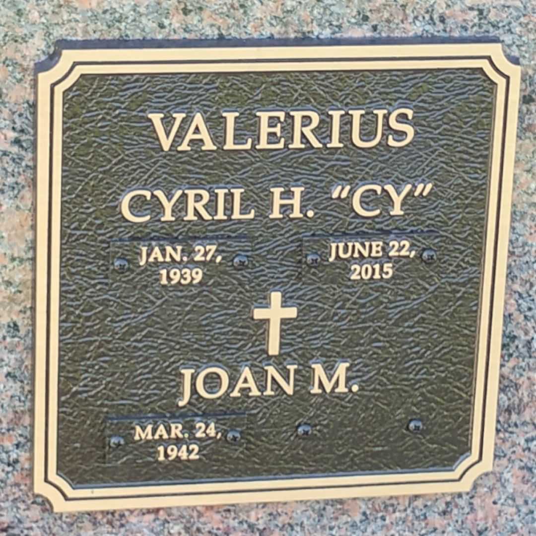 Cyril H. "Cy" Valerius's grave