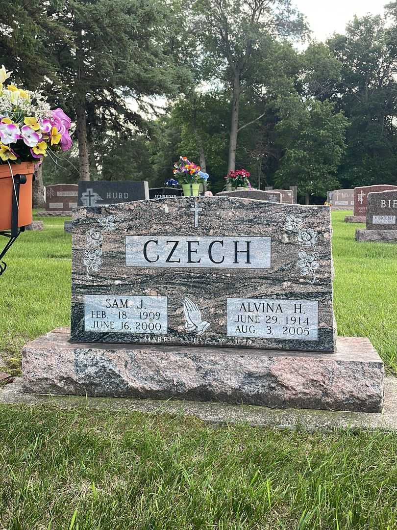 Alvina H. Czech's grave. Photo 2