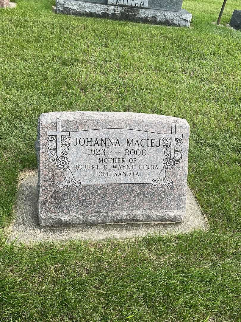 Johanna Maciej's grave. Photo 2