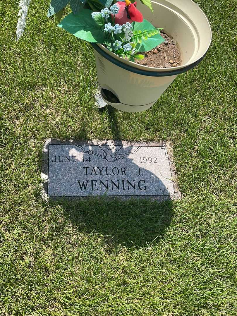 Taylor J. Wenning's grave. Photo 2