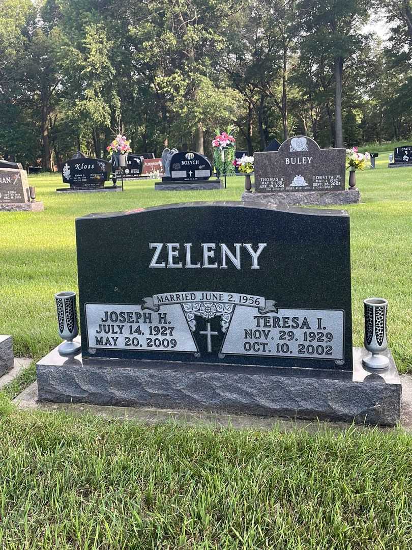 Joseph H. Zeleny's grave. Photo 2